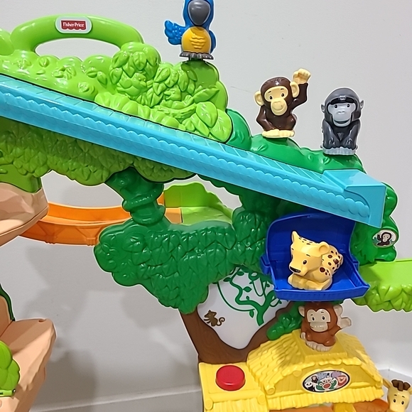 Fisher Price Little People Share & Care Safari Jungle Playset. 15 Animal Figures - Picture 5 of 17